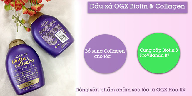 Dầu gội OGX Collagen & Biotin